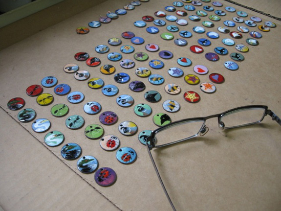 Enamelling on Steel - Enamelled pennies